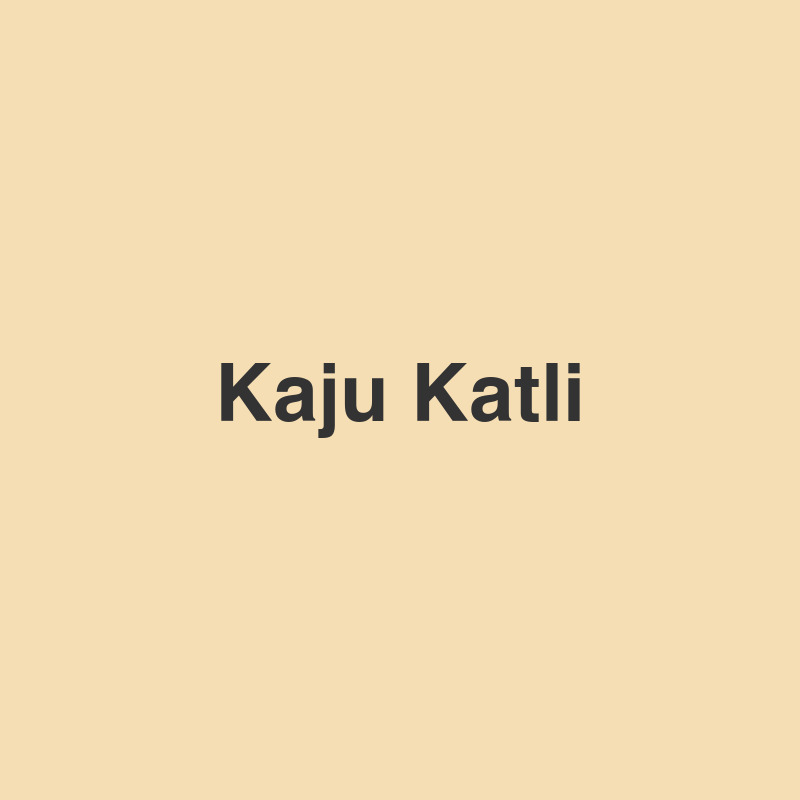 Kaju Katli